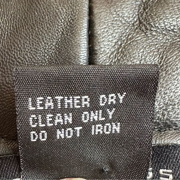 Maurice Sassoon,black cotton/leather zip sweater, size large - Picture 10 of 15